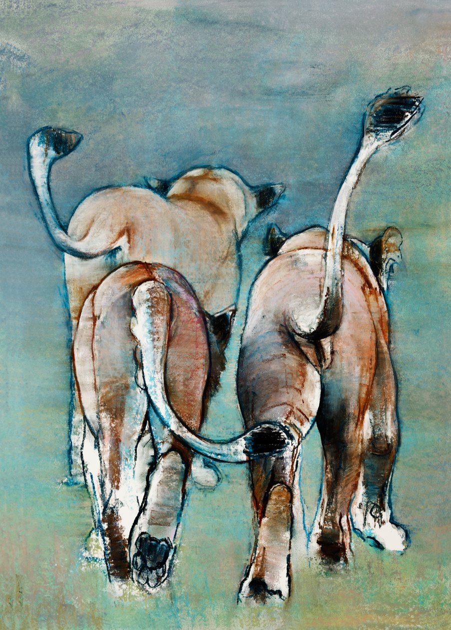 Drei Schwänze, 2019 von Mark Adlington