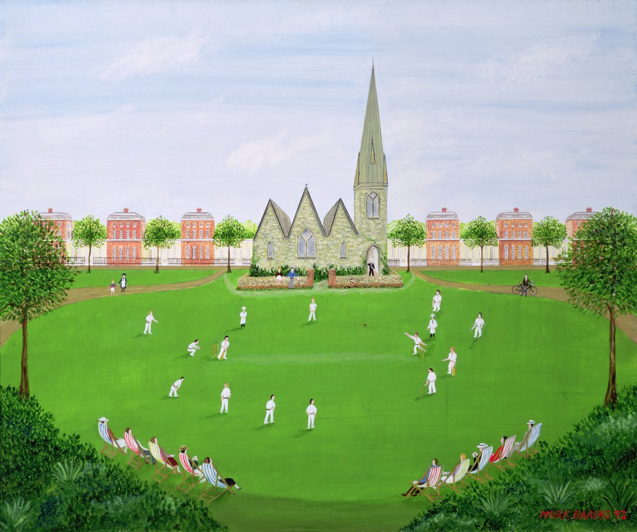 Cricket auf Blackheath von Mark Baring
