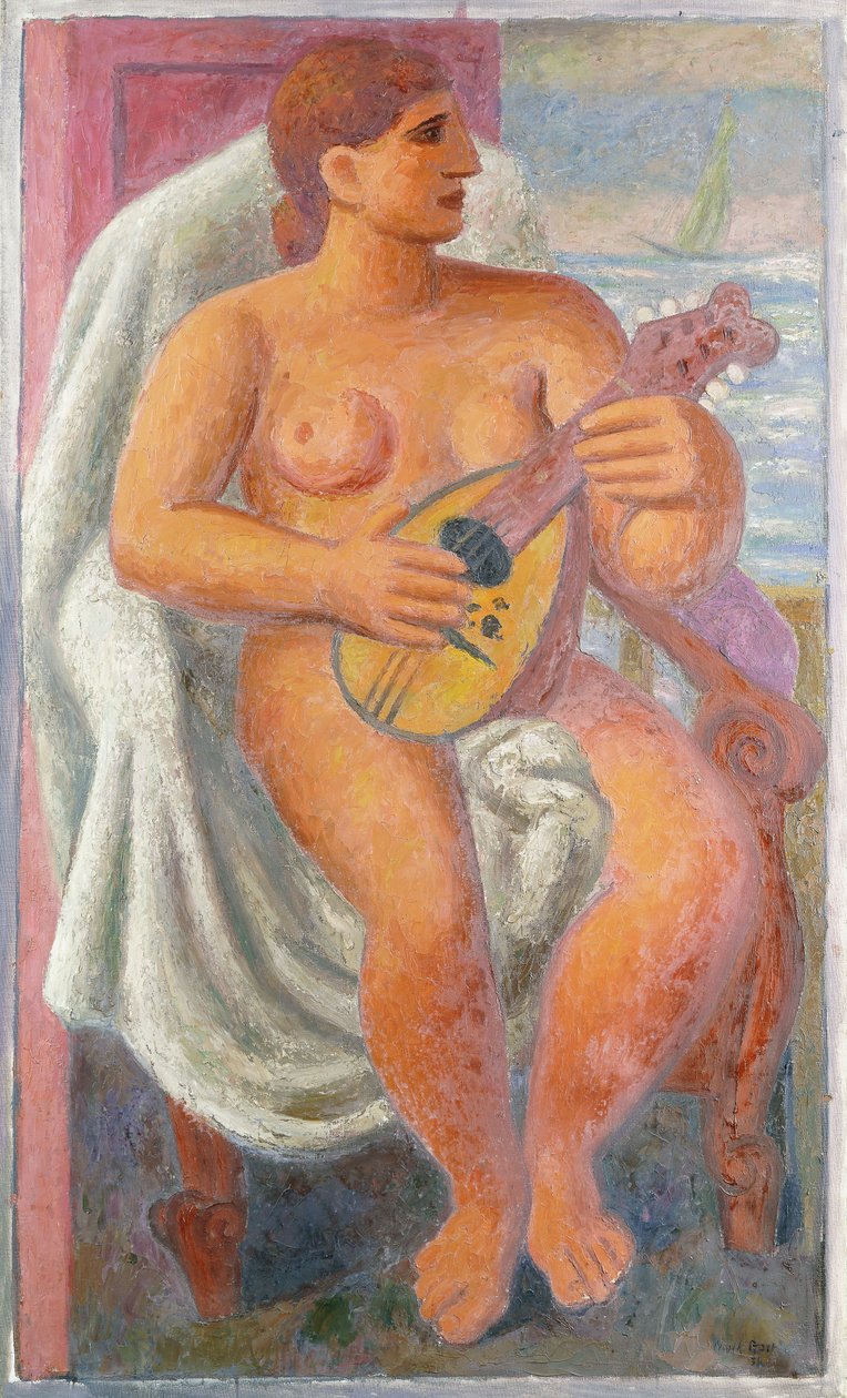 Musikalische Badende von Mark Gertler