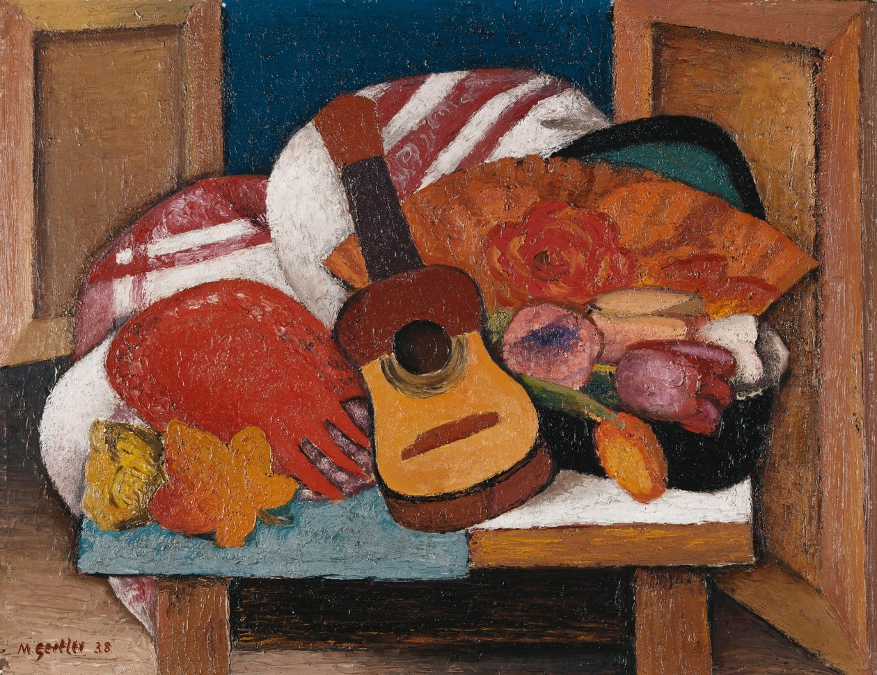 Studie für Der spanische Fächer von Mark Gertler