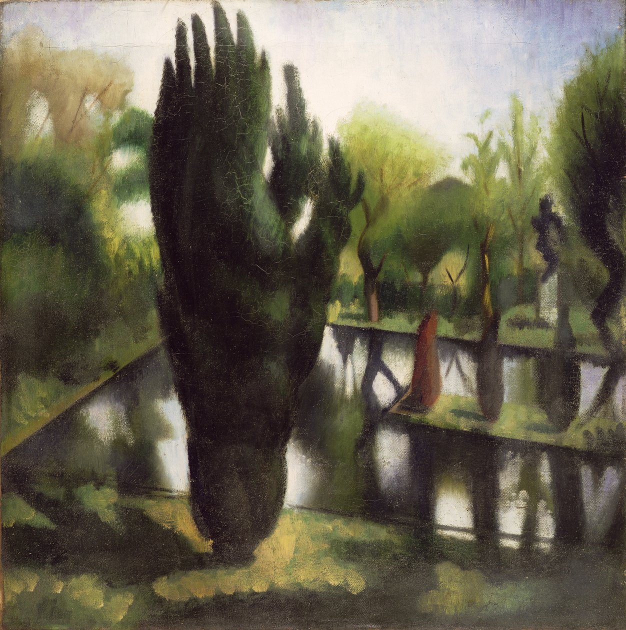 Der Teich in Garsington von Mark Gertler