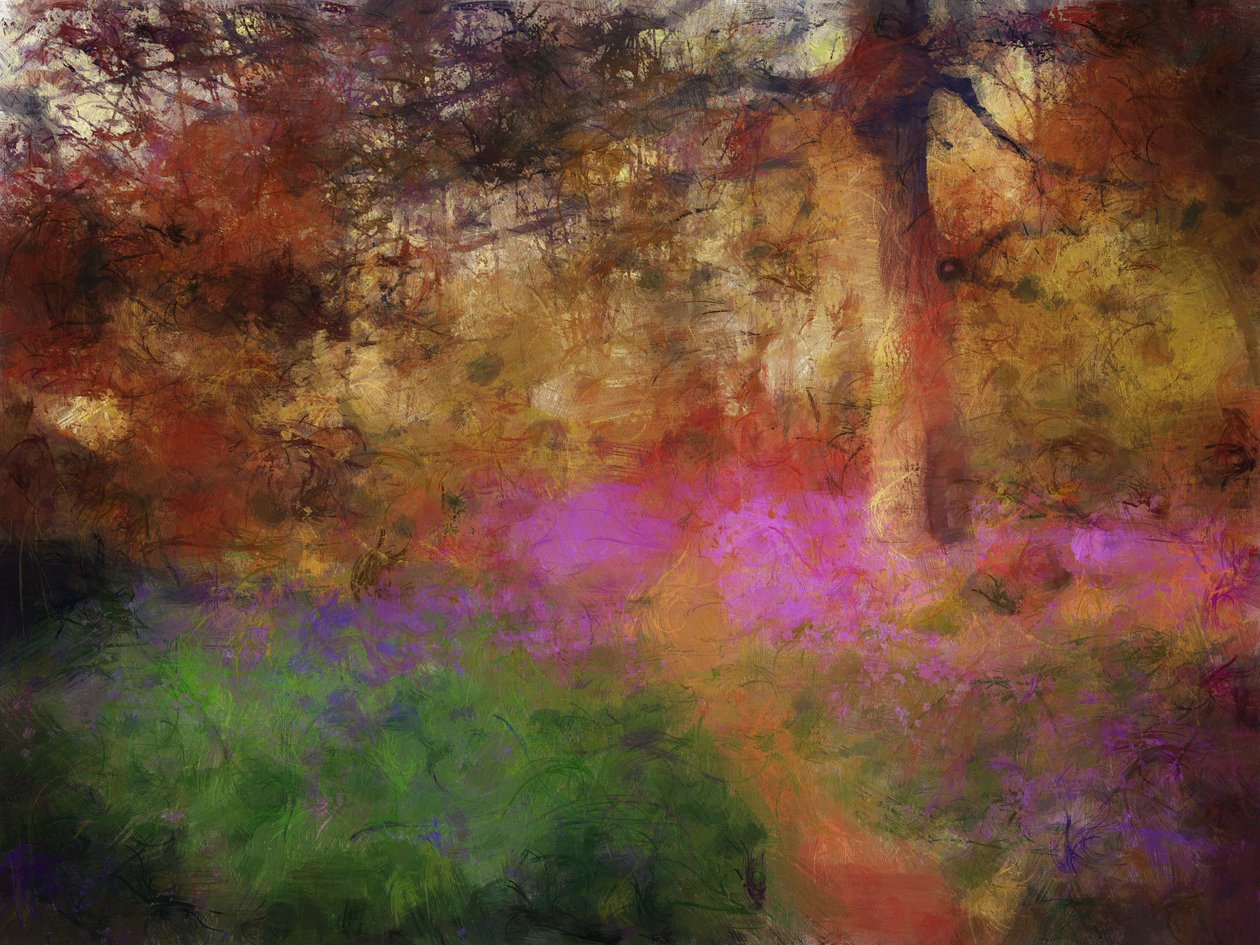 Blaue Glockenblumen bei Calke Abbey von Mark Gordon