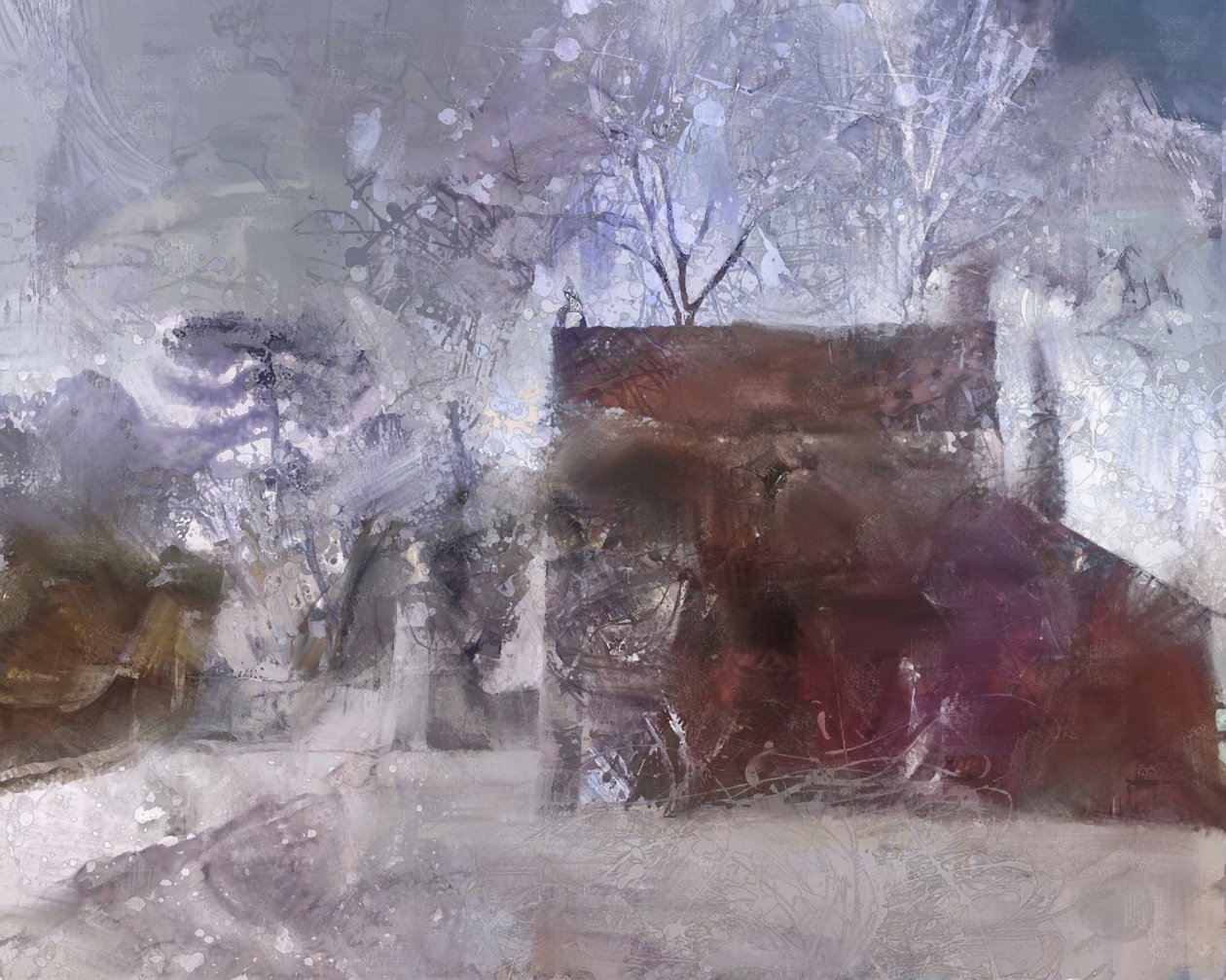 Verschneites Taubenhaus von Mark Gordon