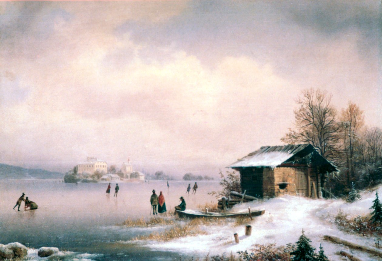 Winterlandschaft, Ljubljana von Marko Pernhart