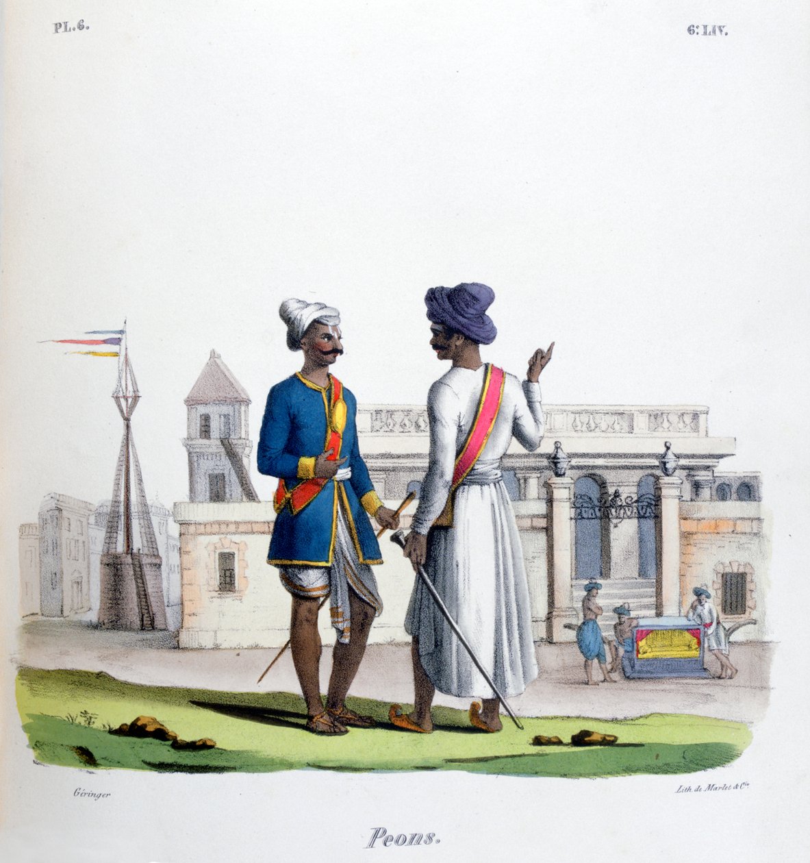 Fußsoldaten, 1828 von Marlet et Cie