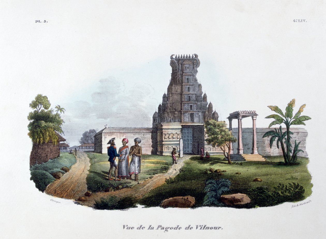 Die Pagode von Vilnour, 1828 von Marlet et Cie