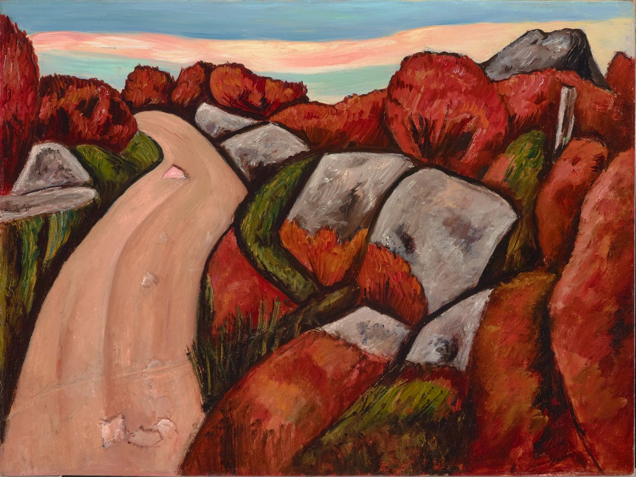 Blaubeerstraße, Dogtown, 1931 von Marsden Hartley