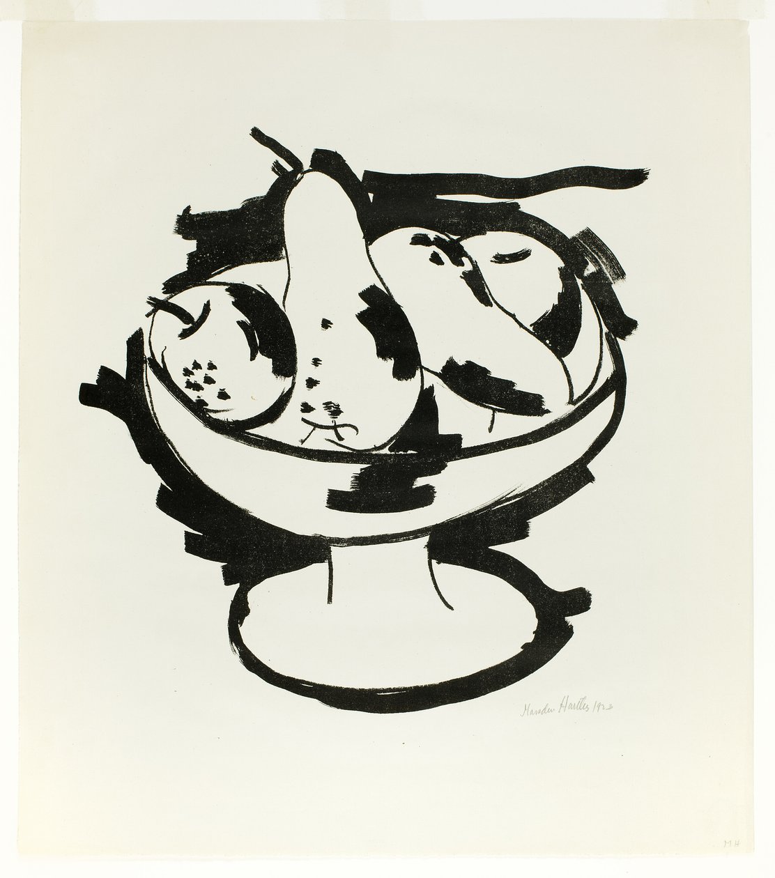 Schale mit Früchten von Marsden Hartley
