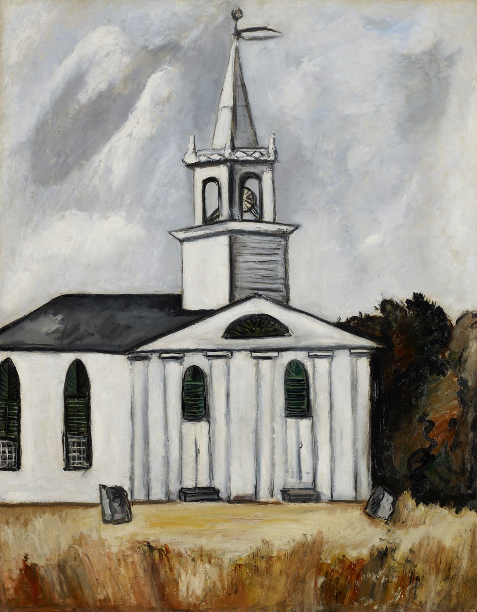 Kirche bei Head Tide #2 von Marsden Hartley
