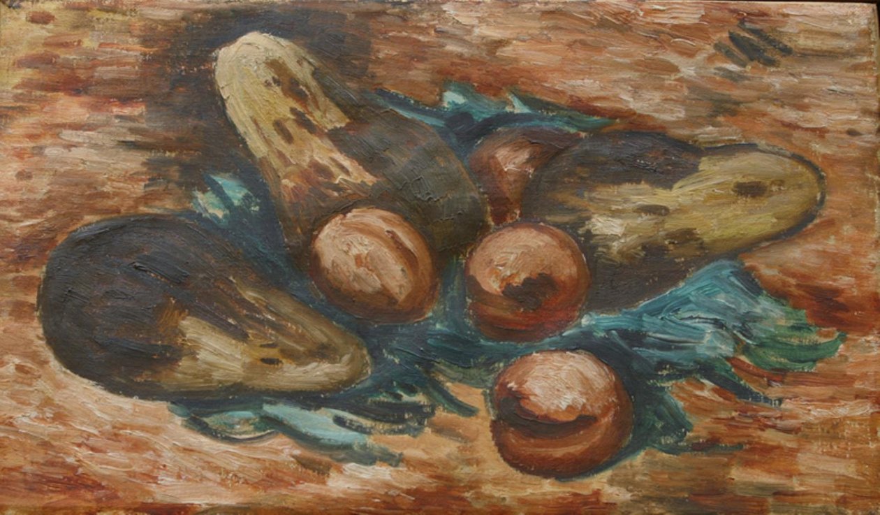 Auberginen und Granatäpfel von Marsden Hartley