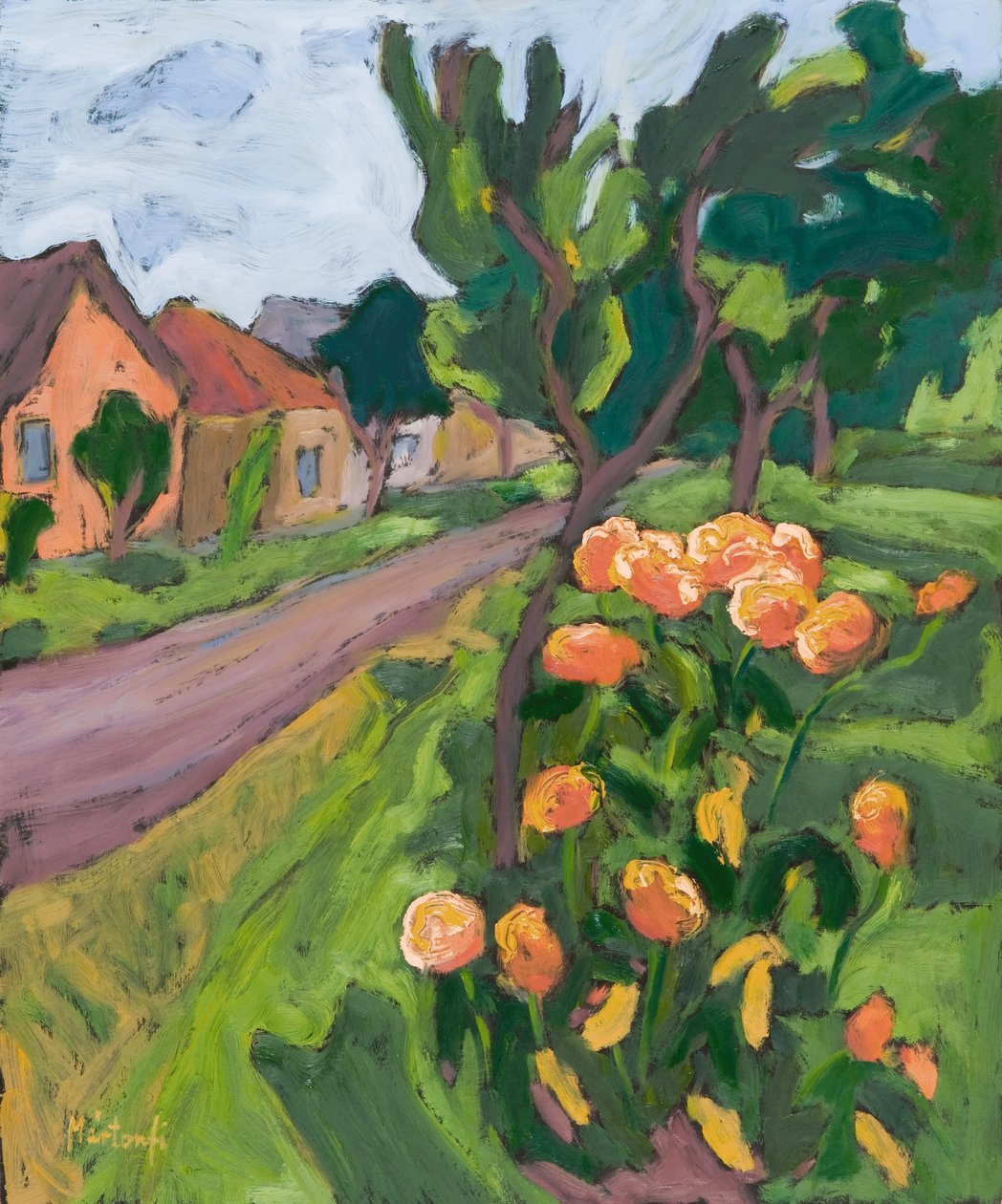 Nachbars Rosen, 2008 von Marta Martonfi Benke