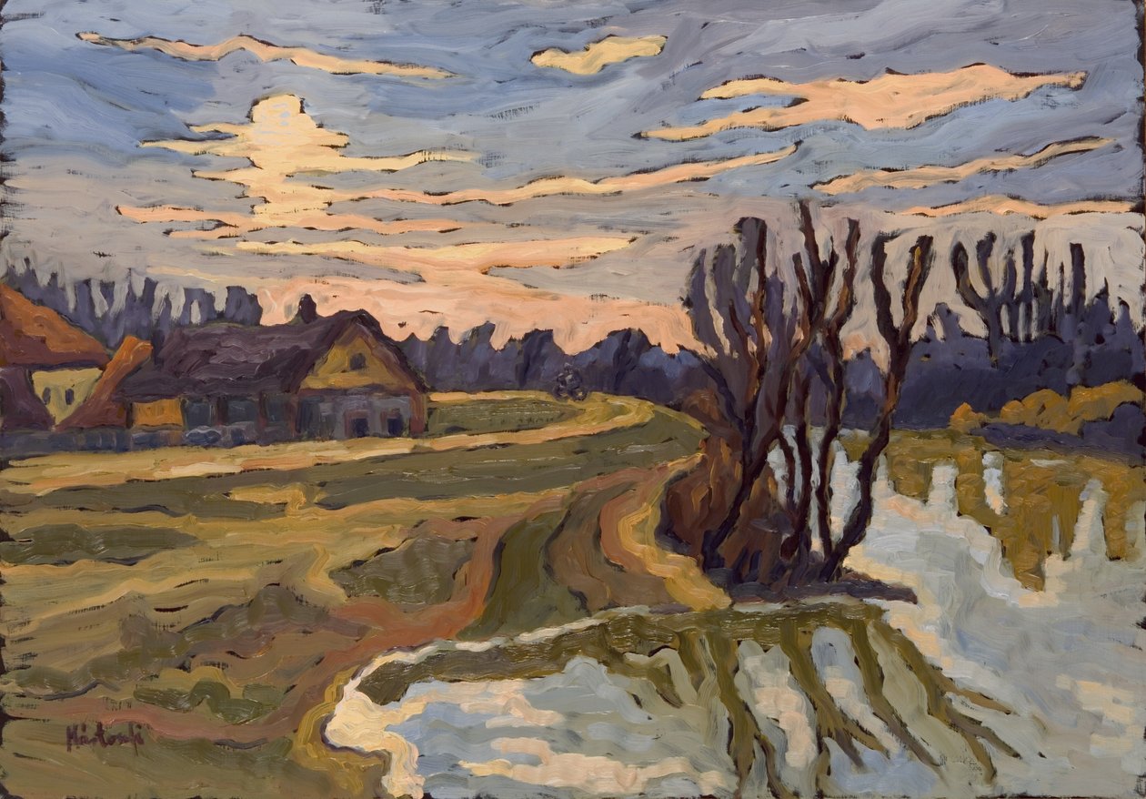 Straße in die Dämmerung, 2004 von Marta Martonfi Benke