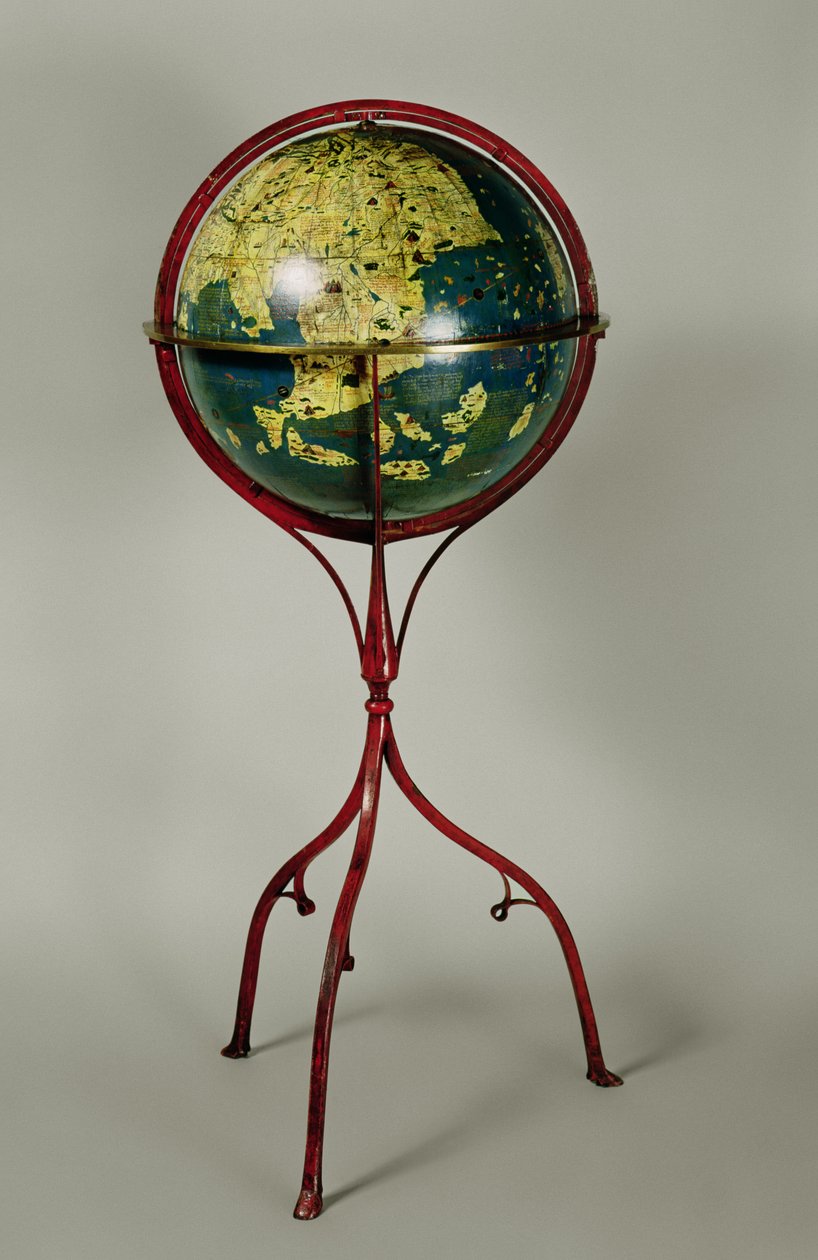 Terrestrischer Globus, hergestellt in Nürnberg 1492 von Martin Behaim