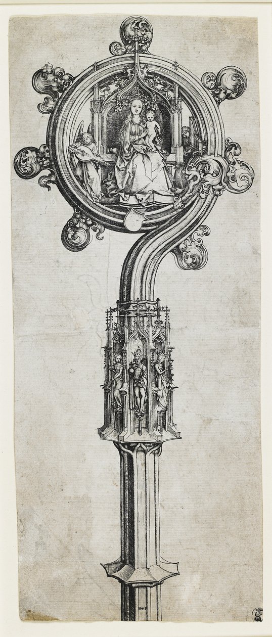 Ein Bischofsstab, ca. 1475-1480 von Martin Schongauer