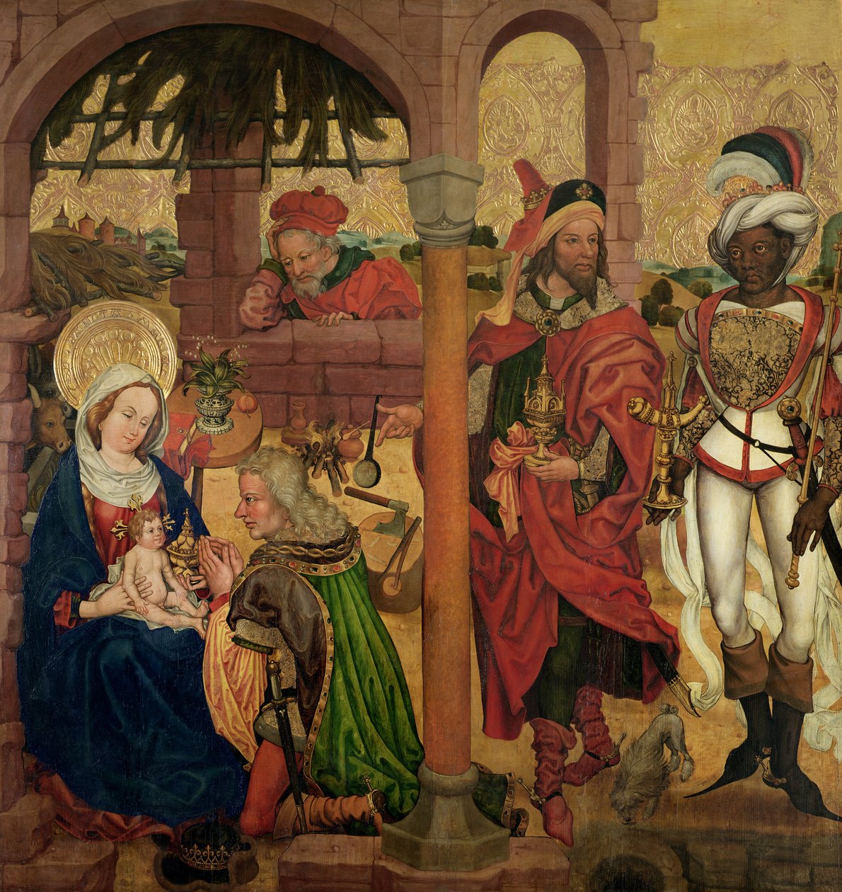 Anbetung der Könige, ca. 1475 von Martin Schongauer