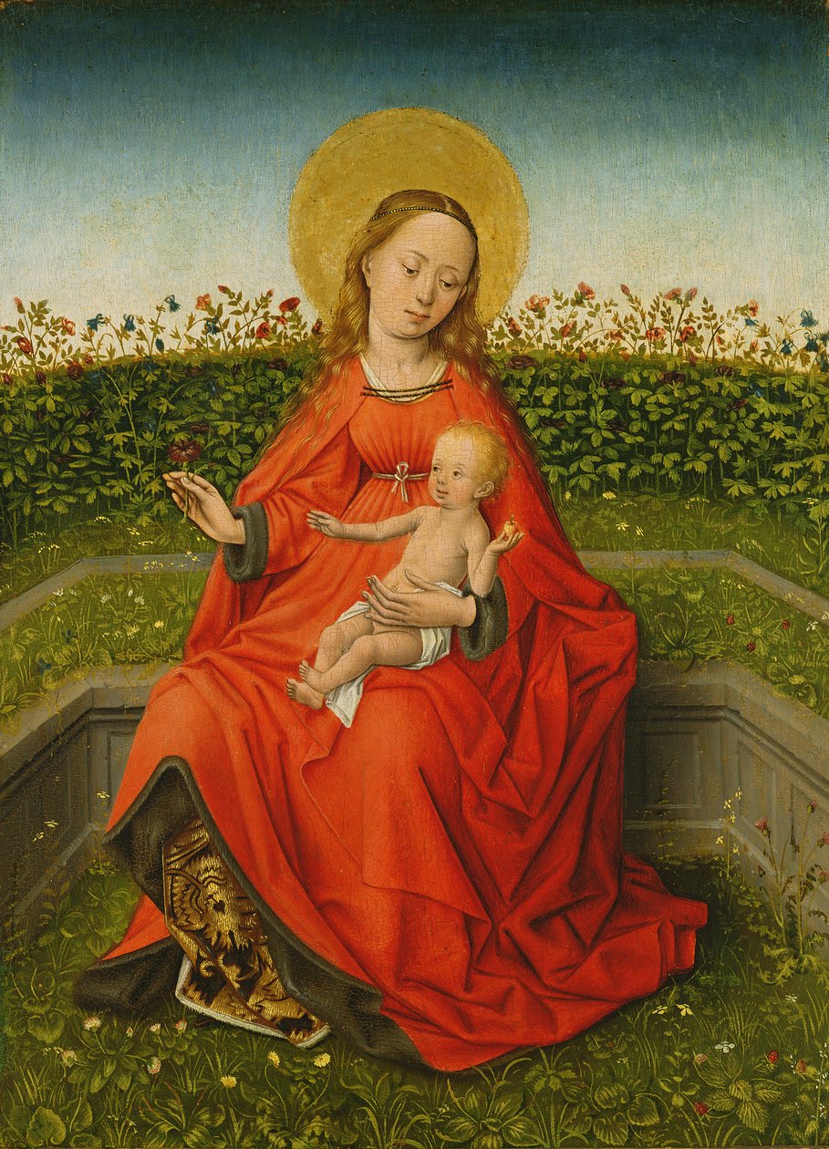 Maria vom Rosenbusch von Martin Schongauer
