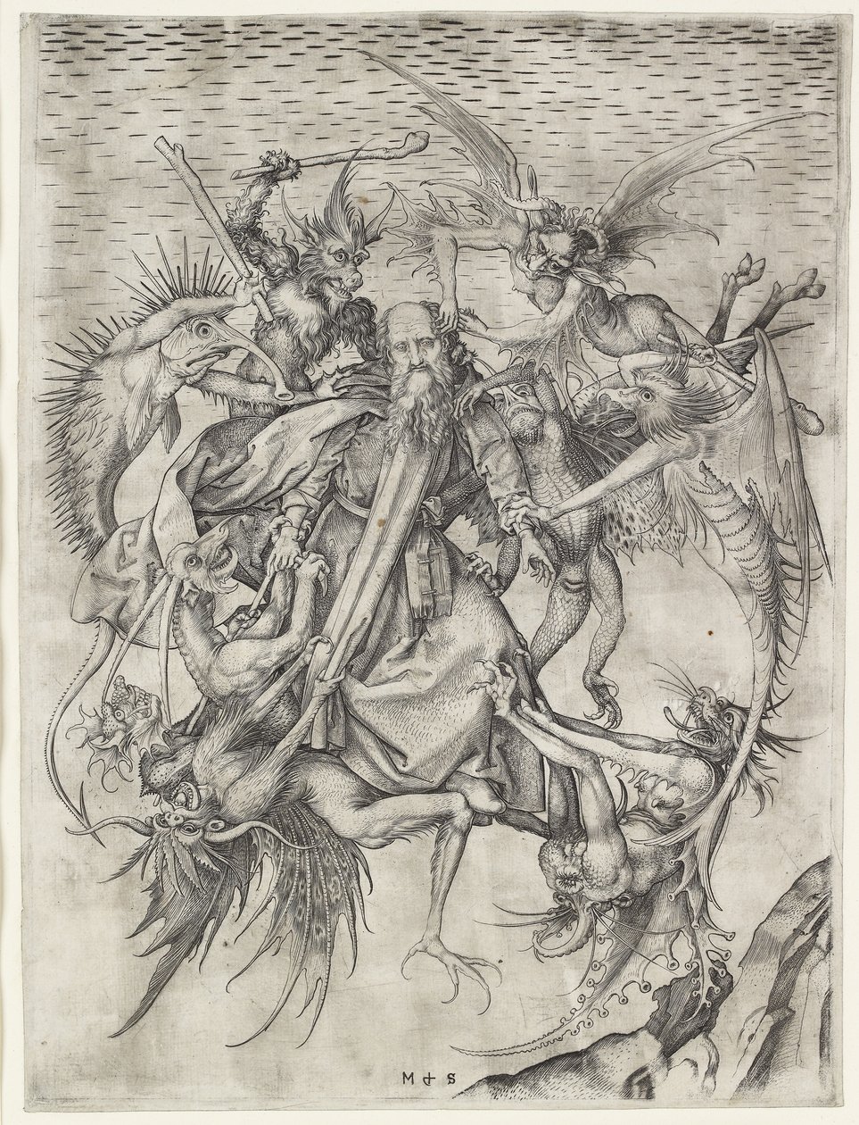 Die Leiden des heiligen Antonius von Martin Schongauer