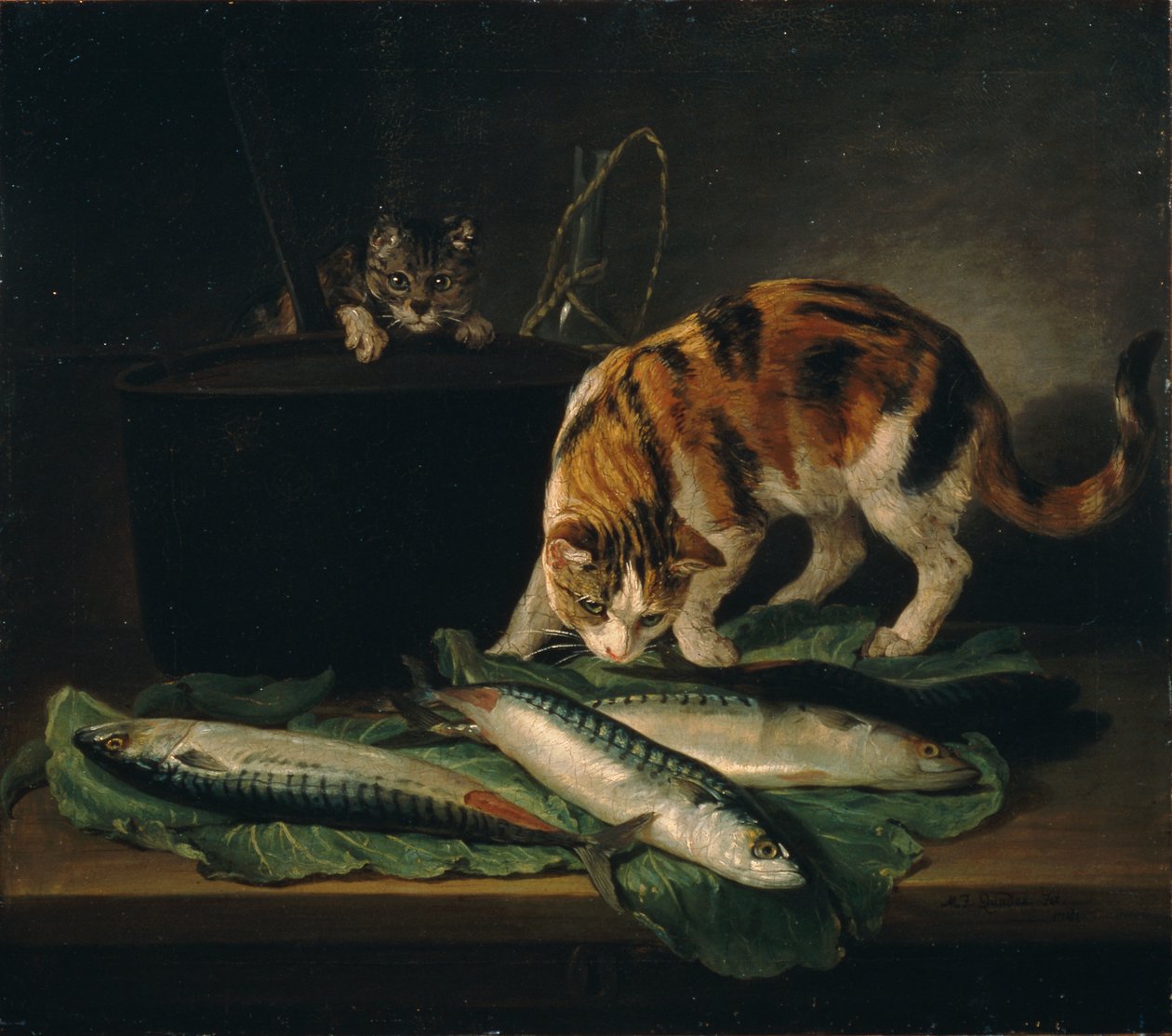 Katzen und Fische von Martin Ferdinand Quadal