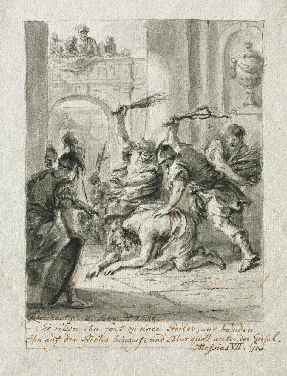 Die Geißelung, 1788 von Martin Johann Schmidt