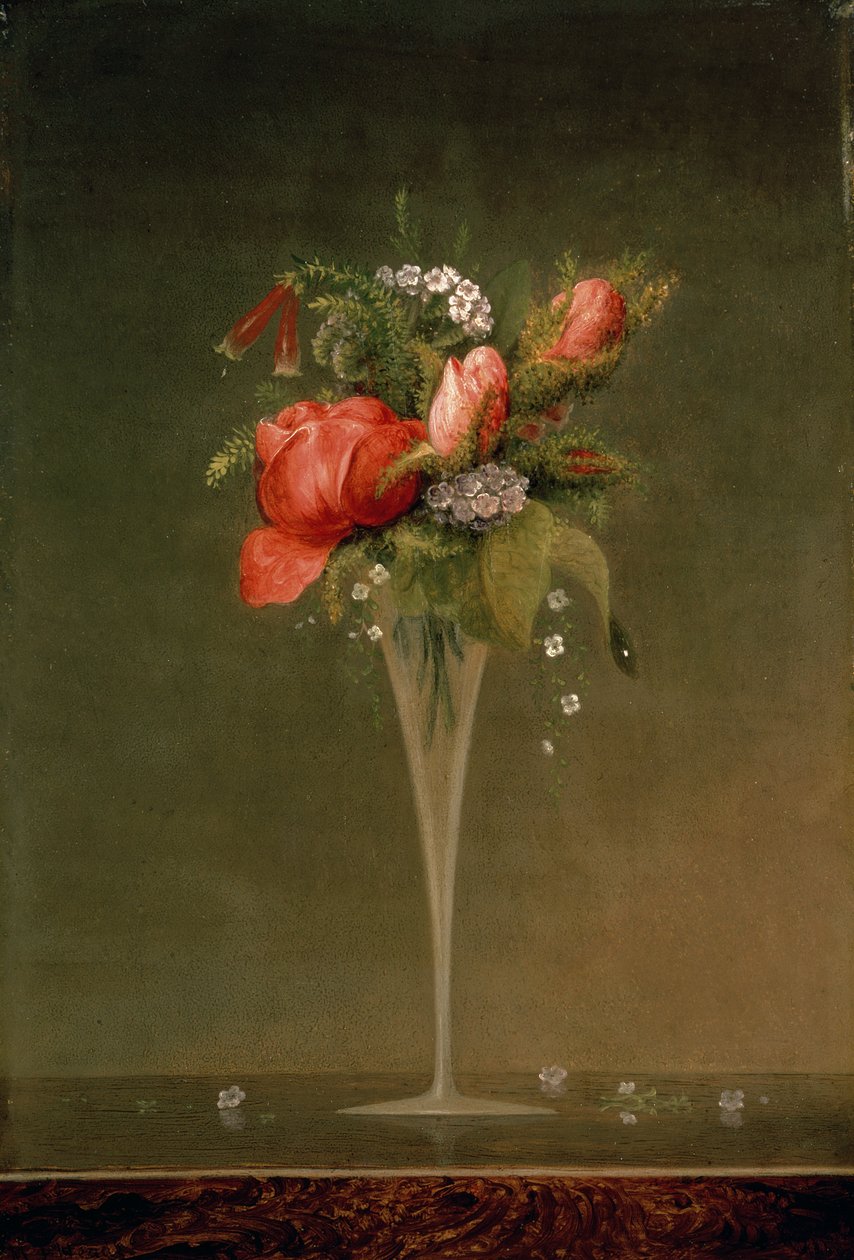 Stillleben mit Weinglas, 1860 von Martin Johnson Heade