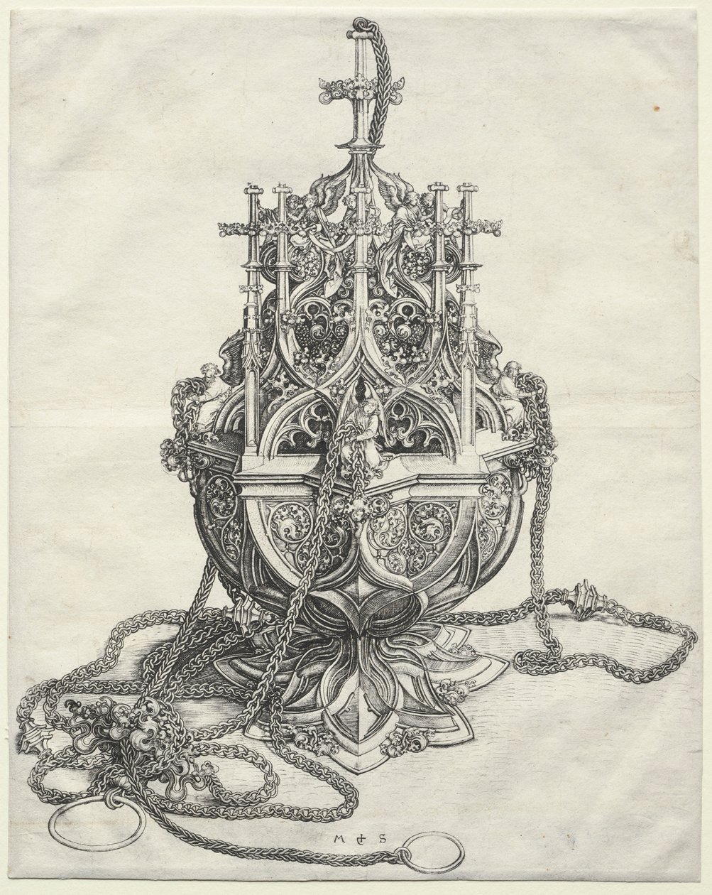 Ein Weihrauchfass, ca. 1480-1490 von Martin Schongauer