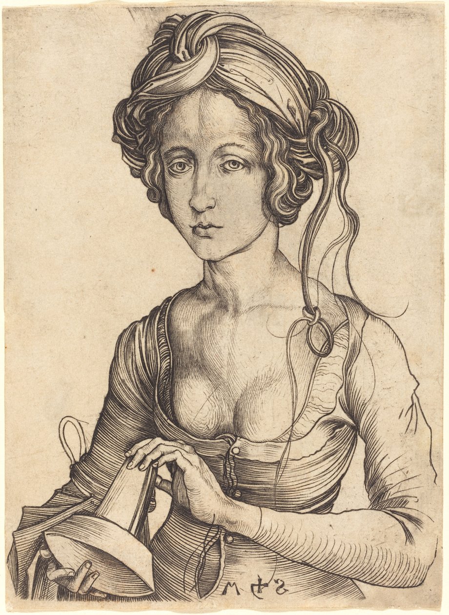 Eine törichte Jungfrau von Martin Schongauer