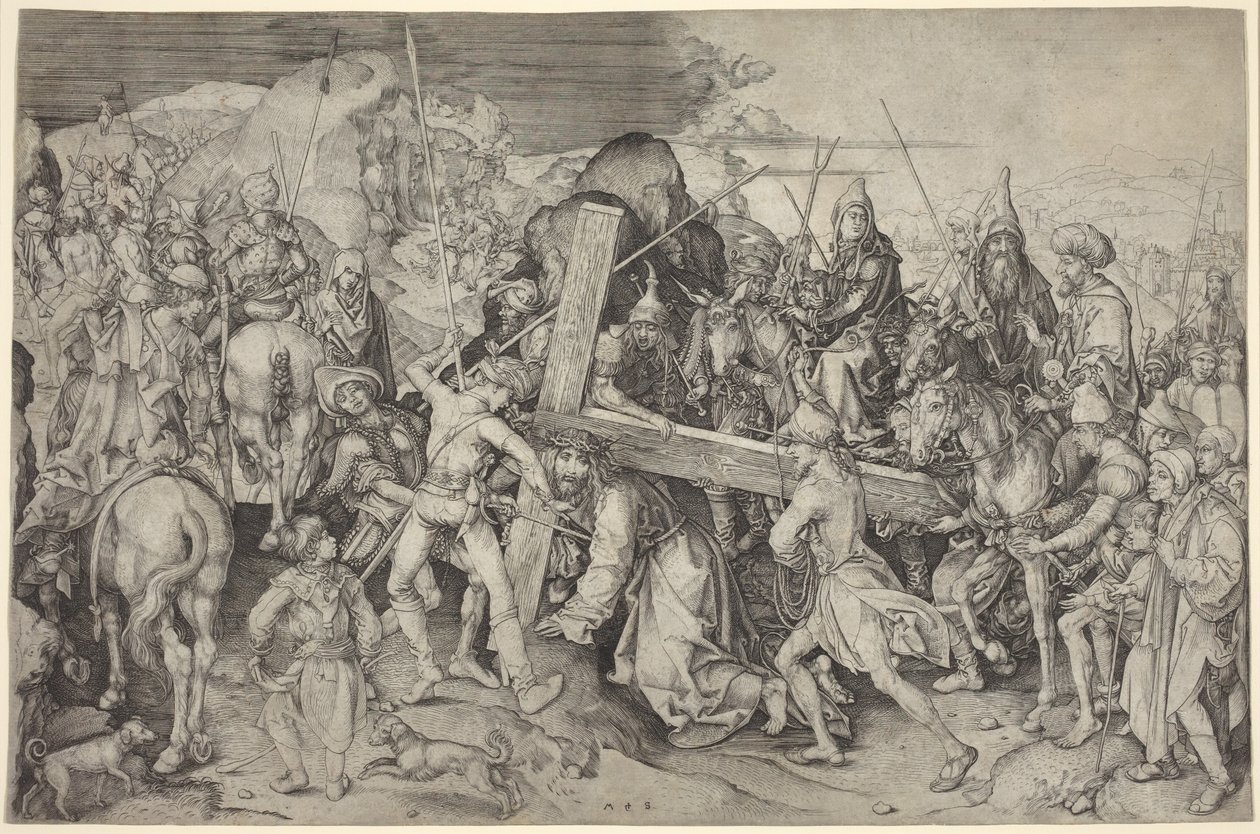 Christus trägt das Kreuz von Martin Schongauer