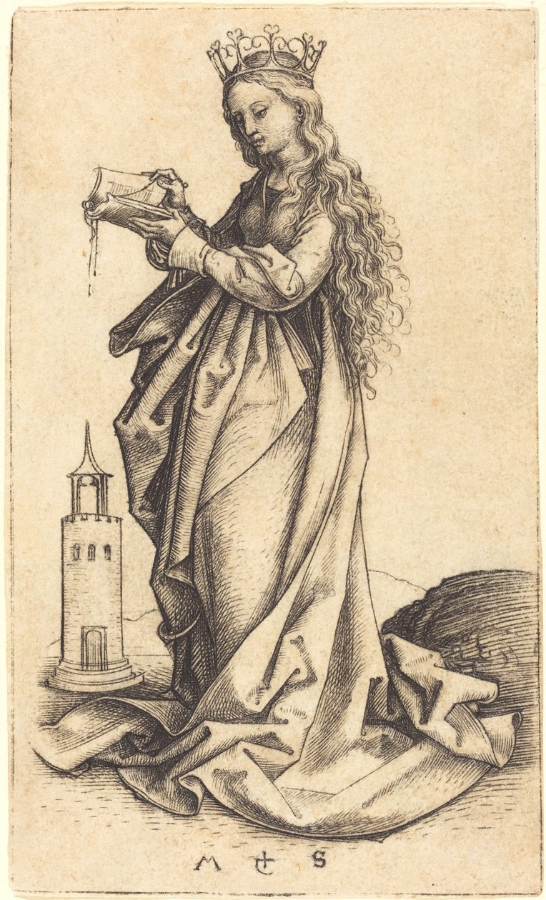 Sankt Barbara von Martin Schongauer