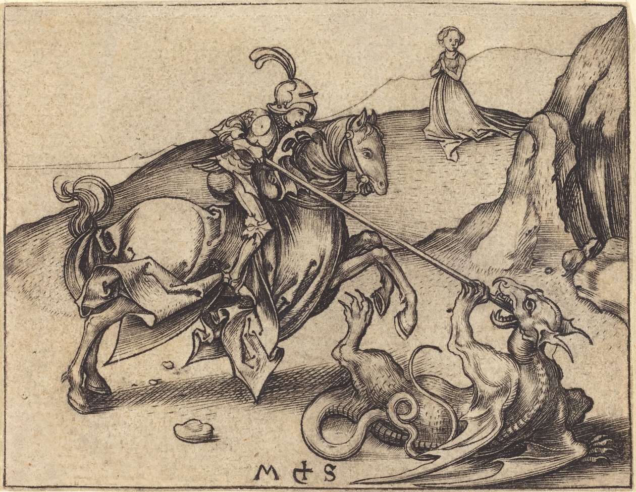 Heiliger Georg von Martin Schongauer