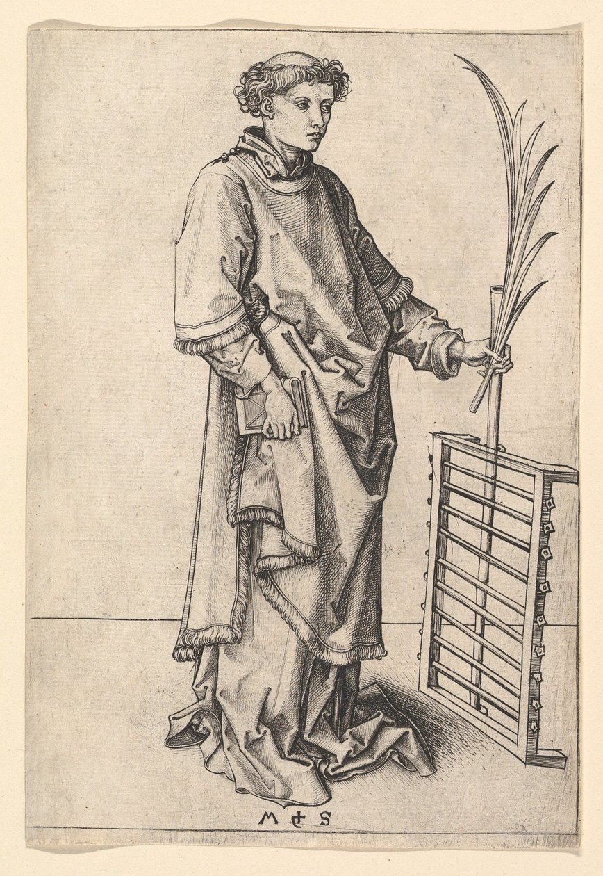 Heiliger Laurentius von Martin Schongauer