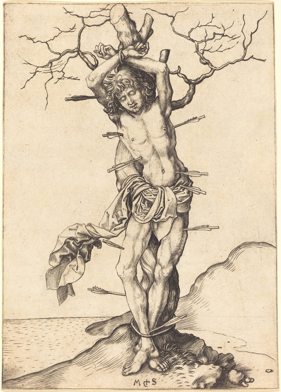 Heiliger Sebastian von Martin Schongauer