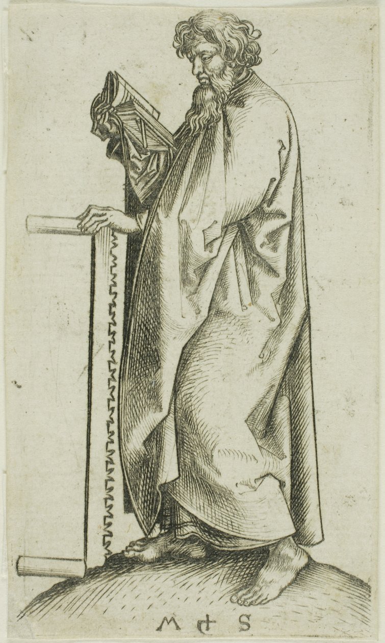 St. Simon, aus Apostel von Martin Schongauer