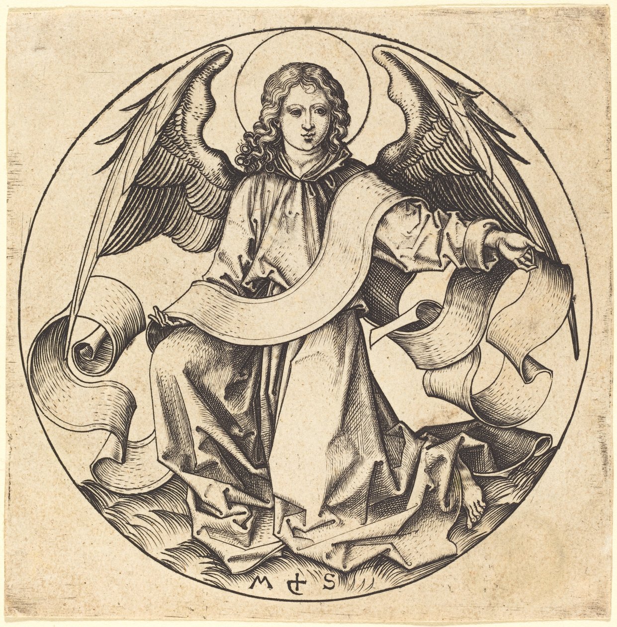 Der Engel des Heiligen Matthäus von Martin Schongauer