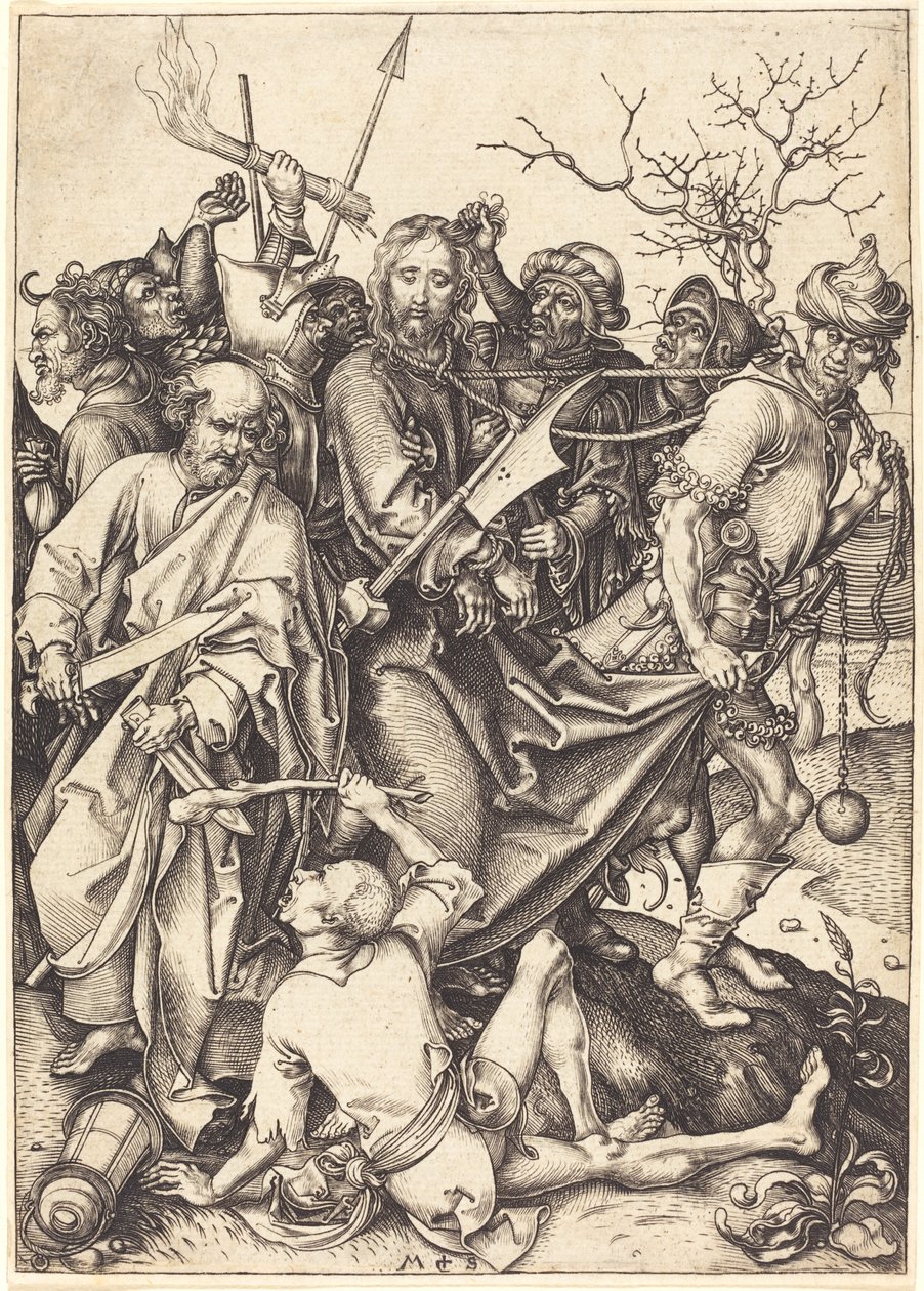 Der Verrat und die Gefangennahme Christi von Martin Schongauer