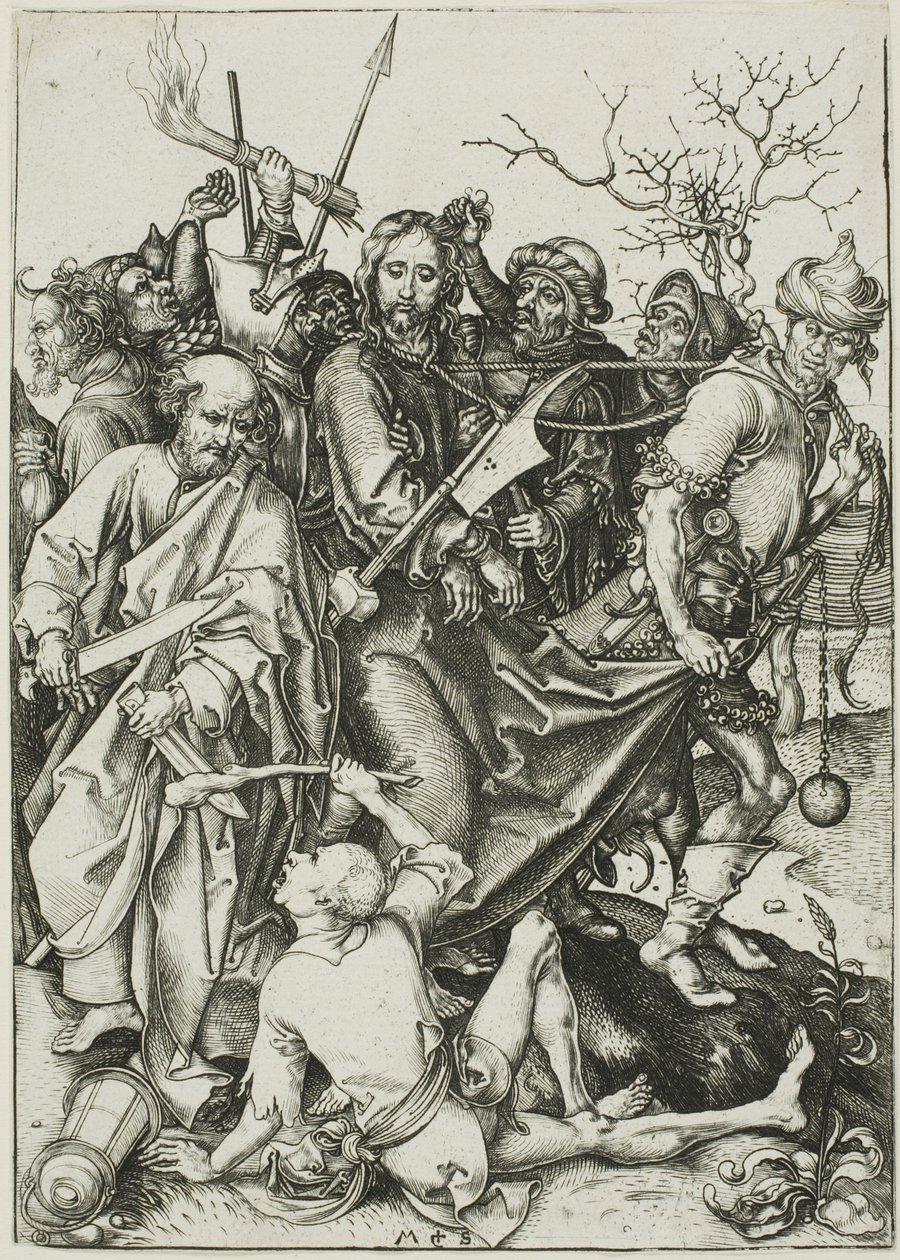 Der Verrat Christi, aus Die Passion von Martin Schongauer