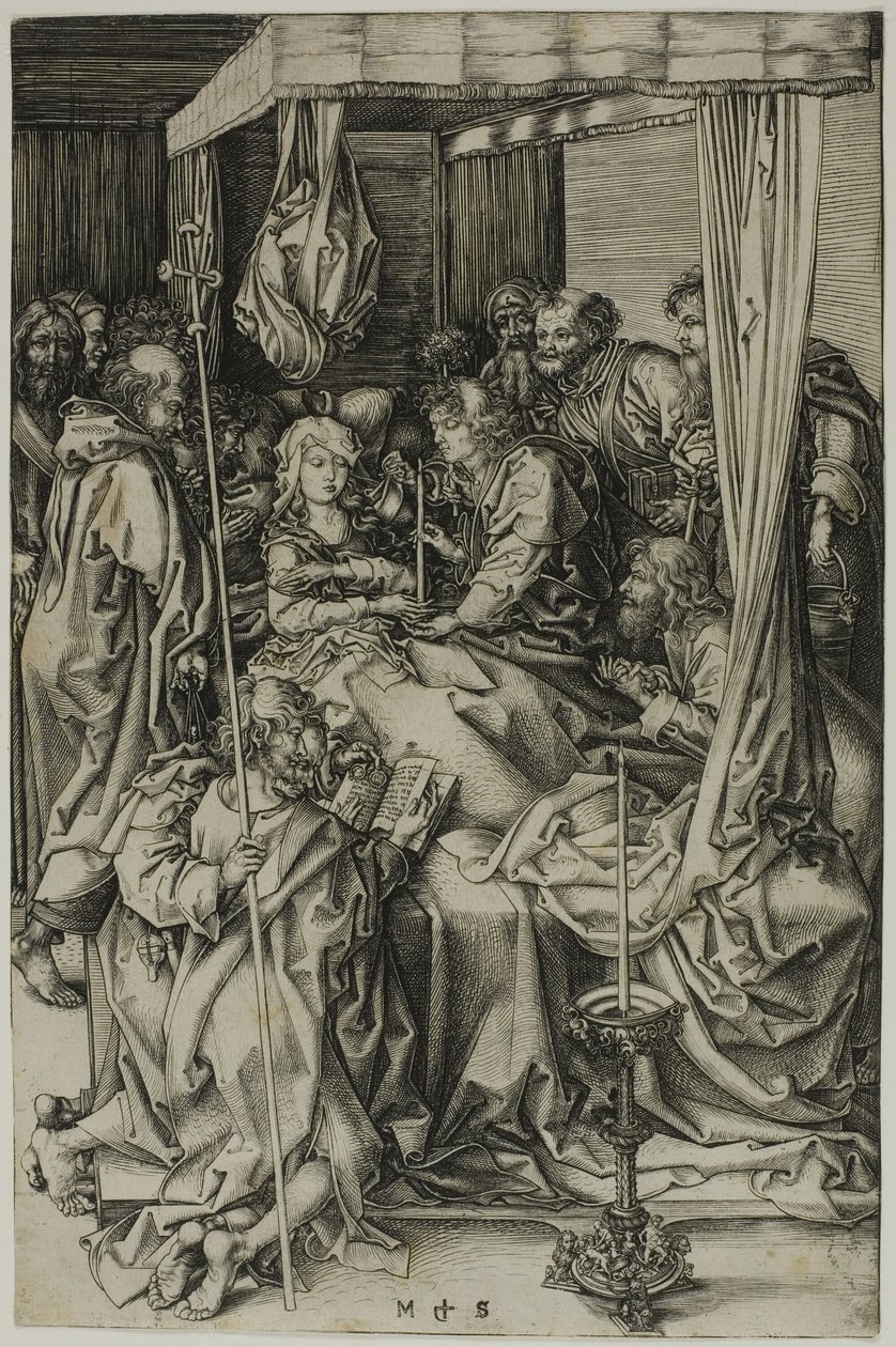 Der Tod der Jungfrau von Martin Schongauer