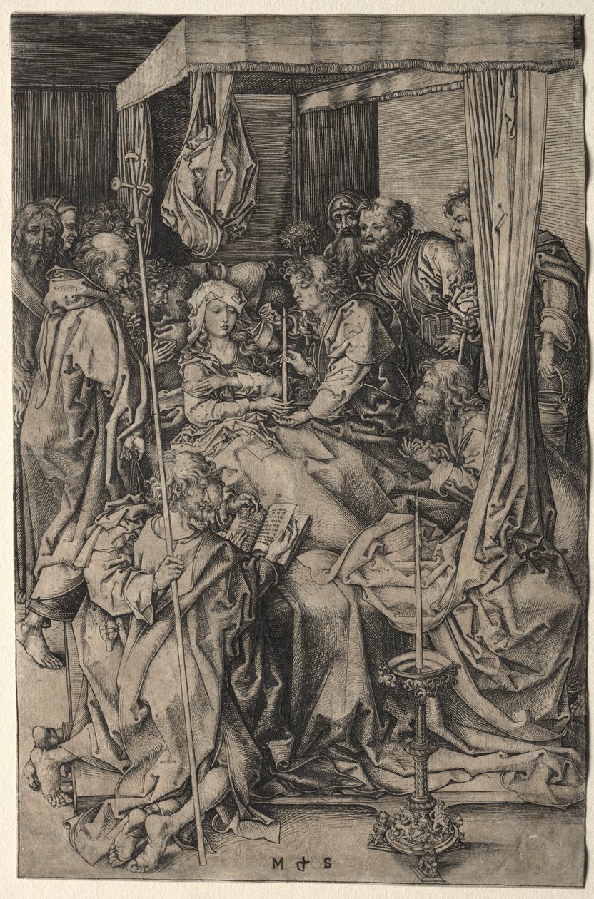 Der Tod der Jungfrau von Martin Schongauer