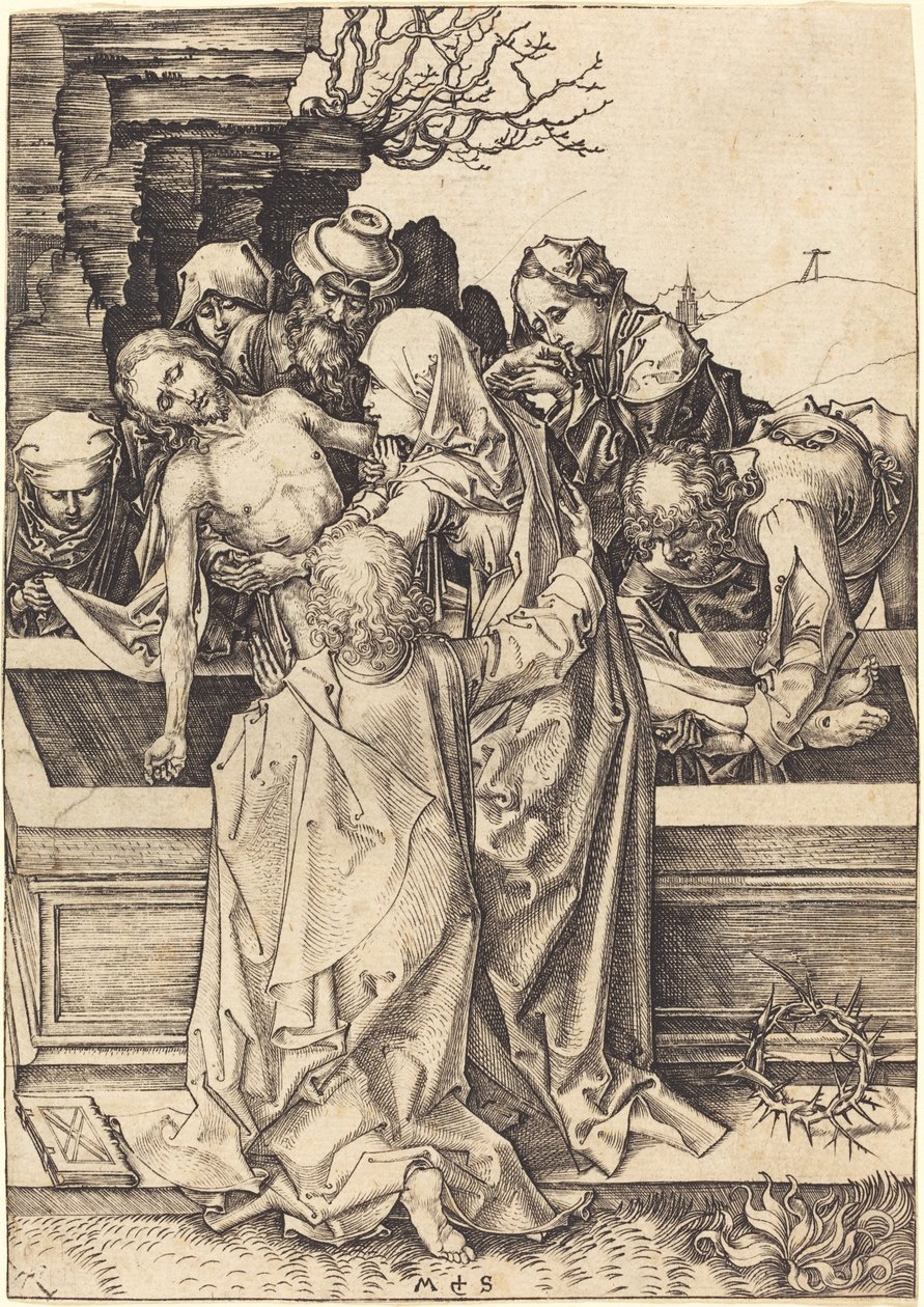 Die Grablegung von Martin Schongauer