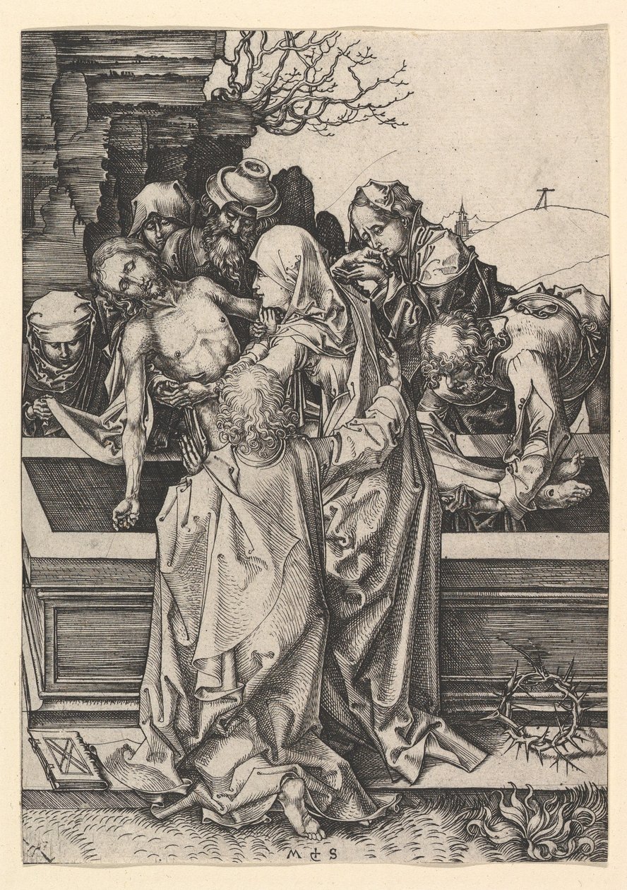 Die Grablegung Christi von Martin Schongauer