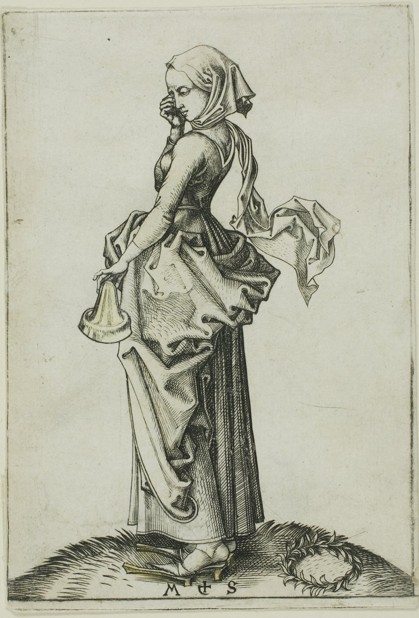 Die fünfte törichte Jungfrau von Martin Schongauer