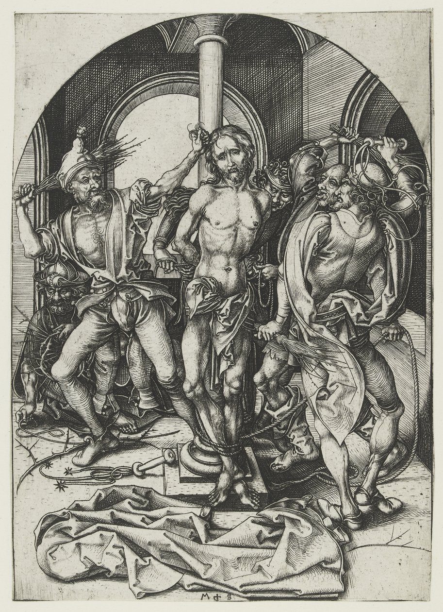 Die Geißelung von Martin Schongauer
