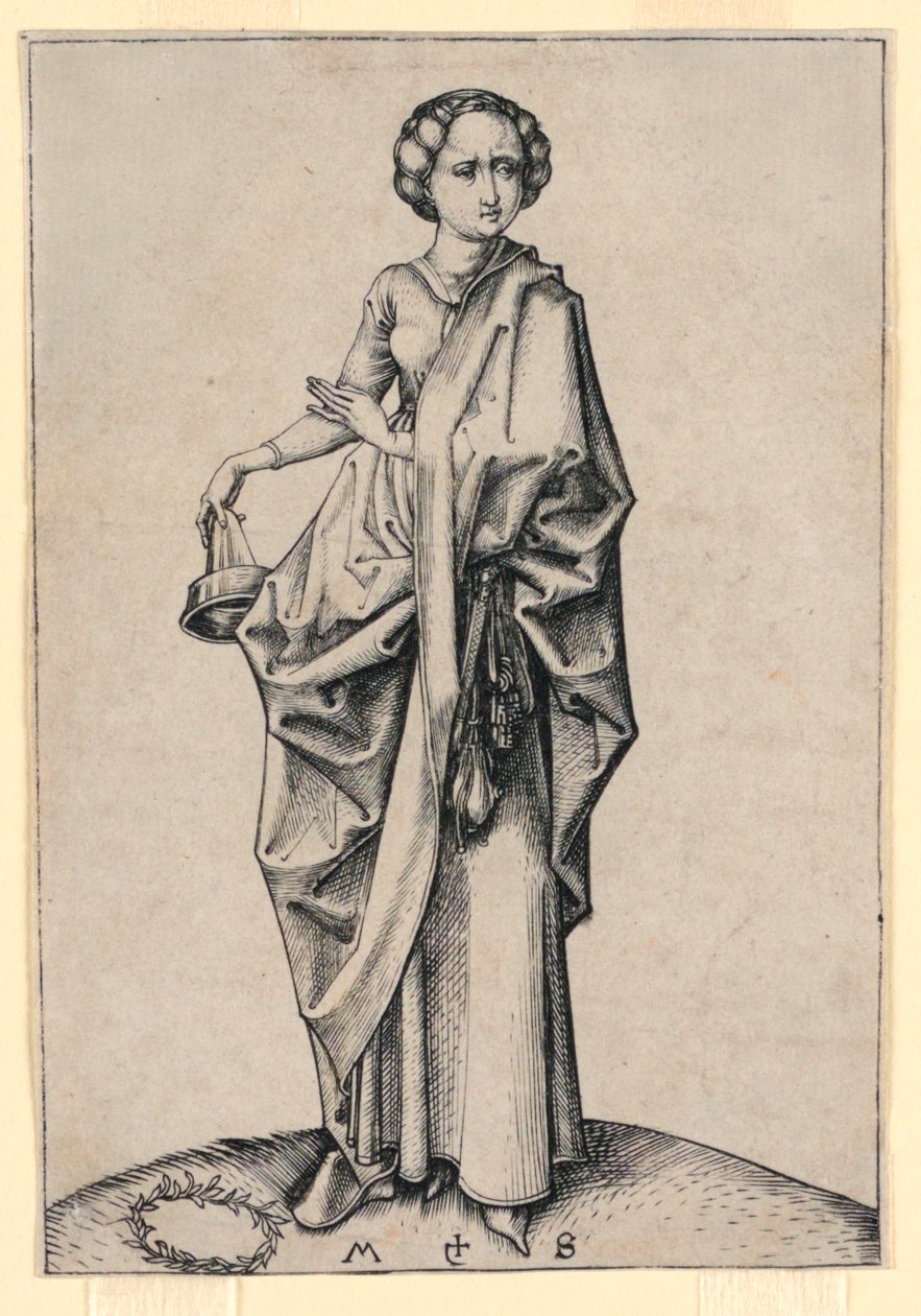 Die vierte törichte Jungfrau von Martin Schongauer
