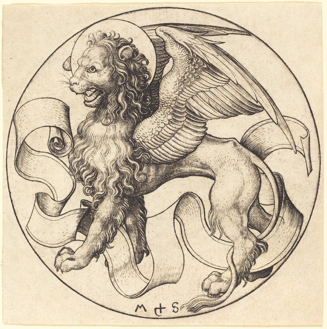 Der Löwe des heiligen Markus von Martin Schongauer