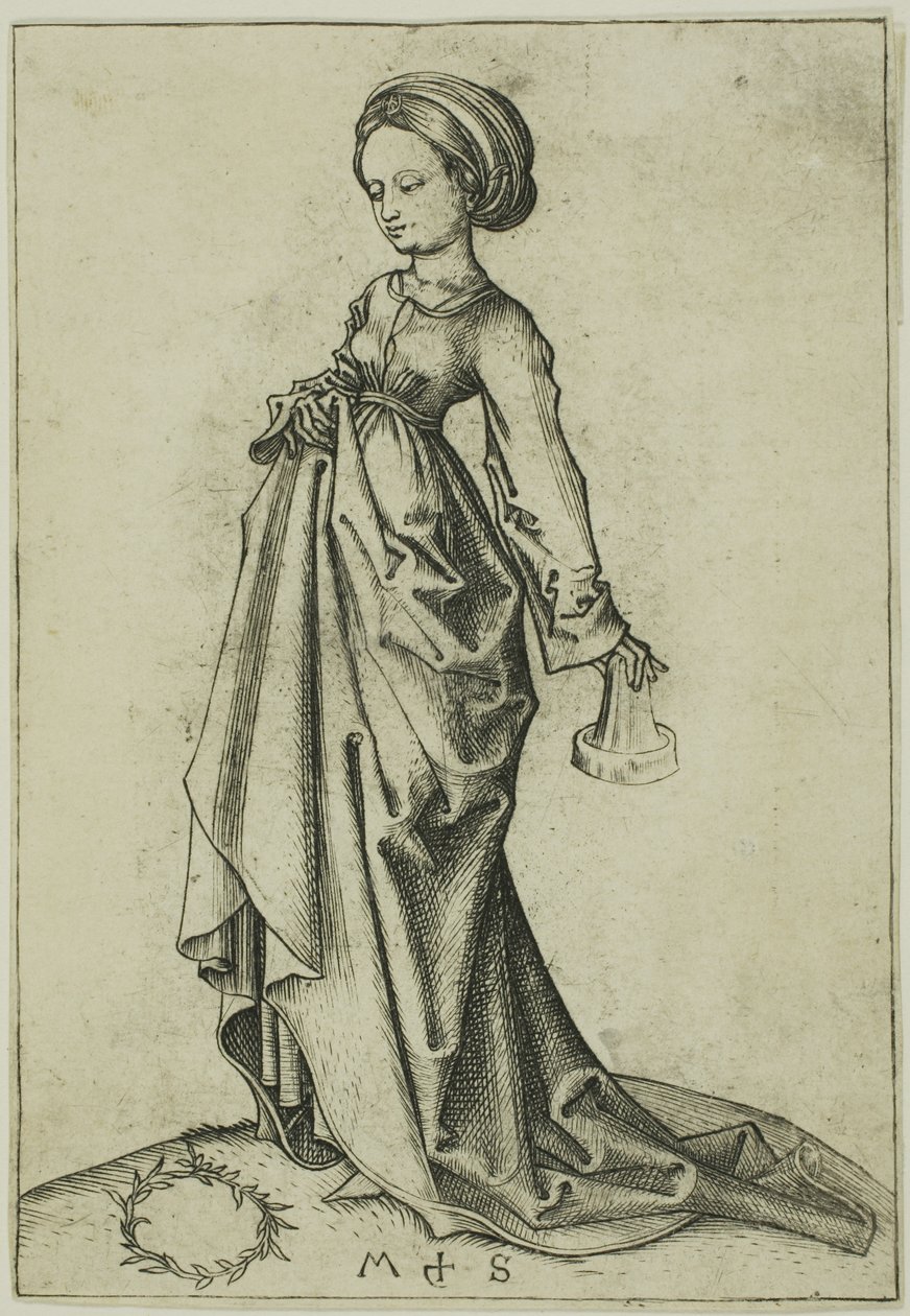 Die zweite törichte Jungfrau von Martin Schongauer