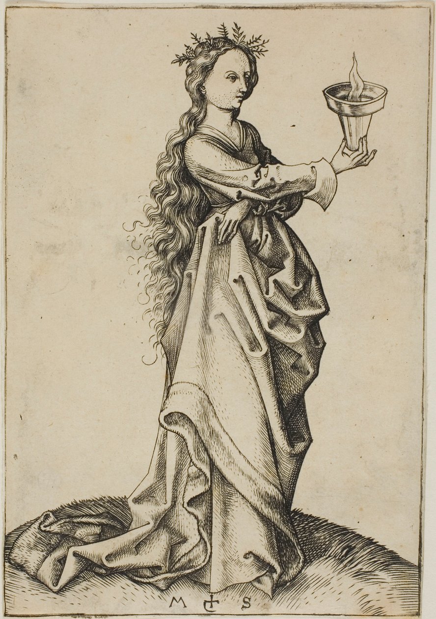 Die dritte kluge Jungfrau von Martin Schongauer
