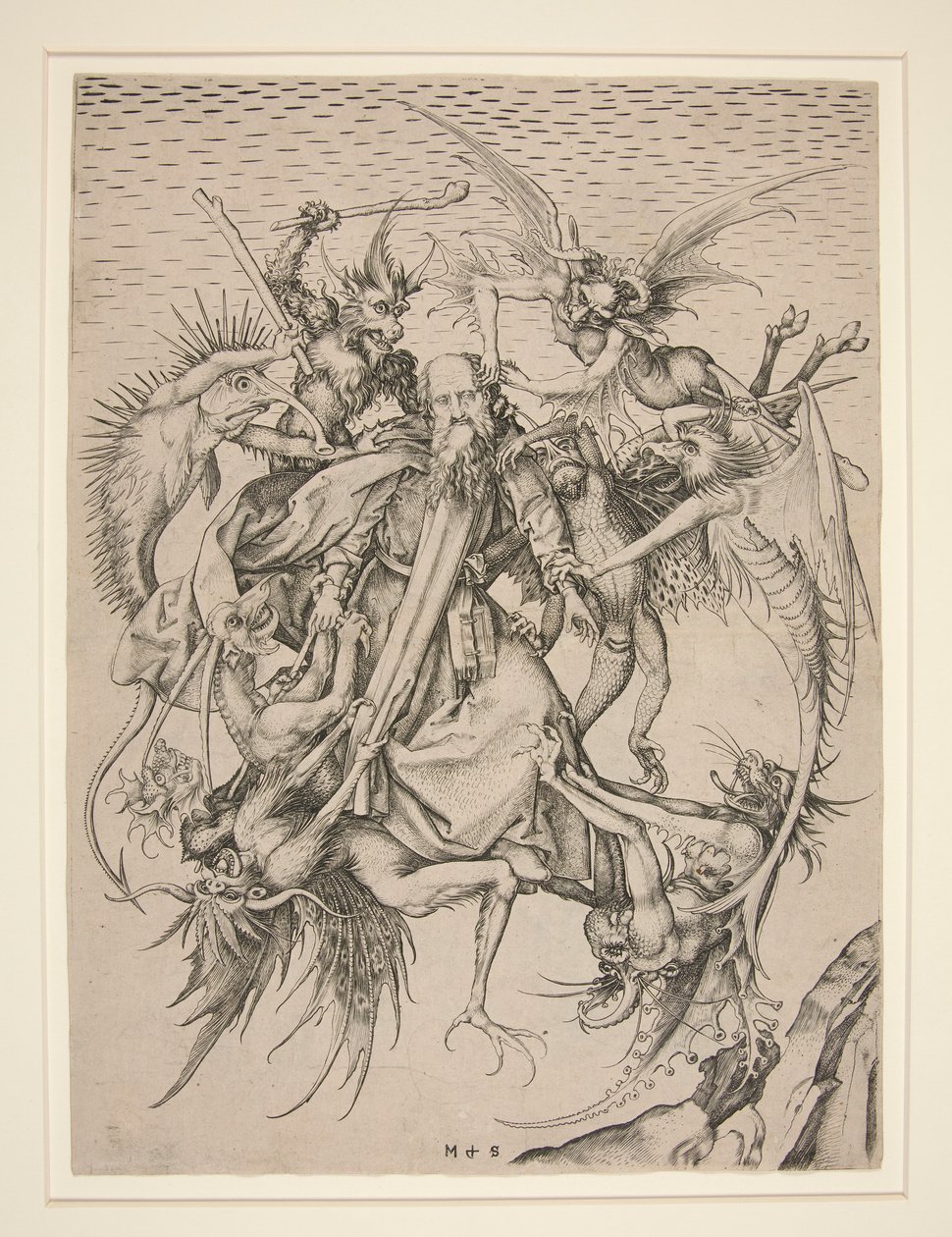 Die Leiden des Heiligen Antonius von Martin Schongauer