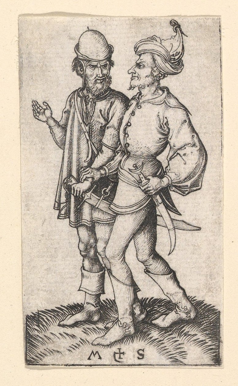 Zwei Türken, ca. 1435-1491 von Martin Schongauer