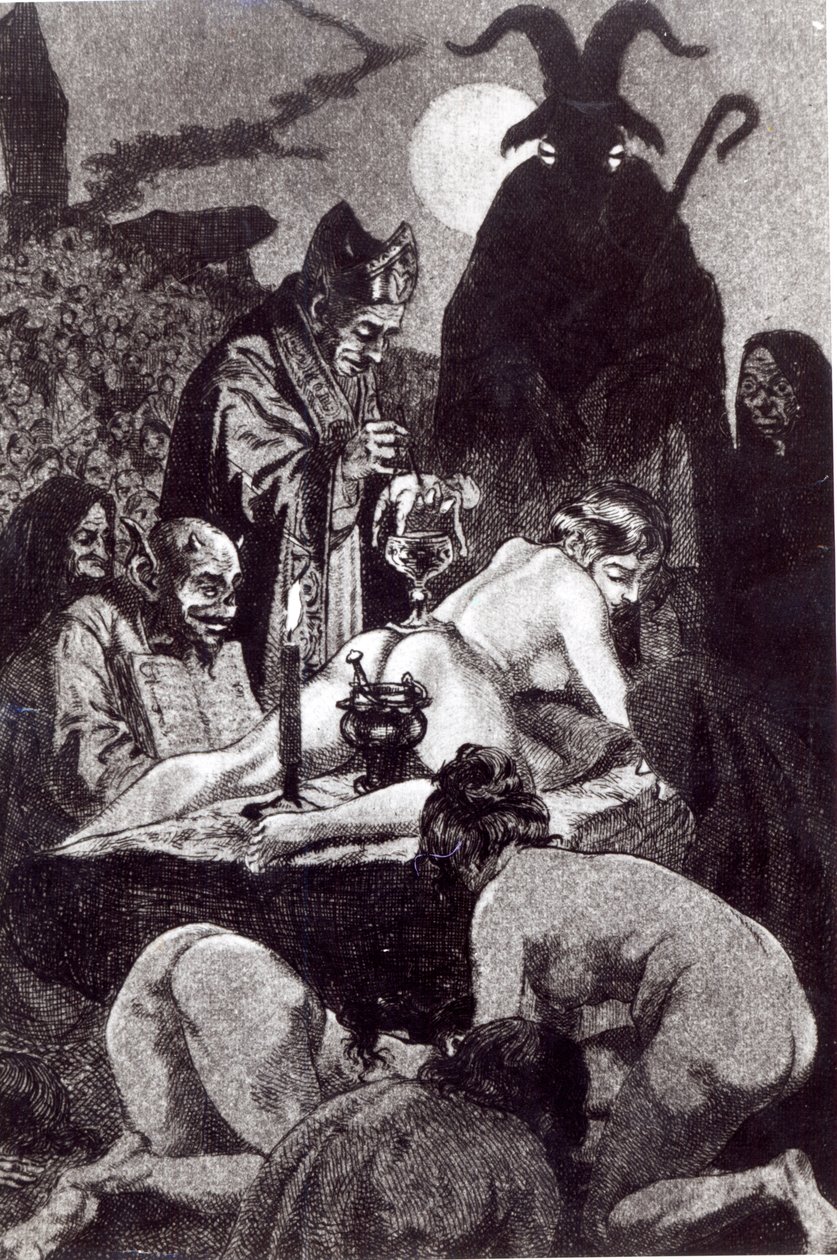 Eine Schwarze Messe, 1911 von Martin van Maele