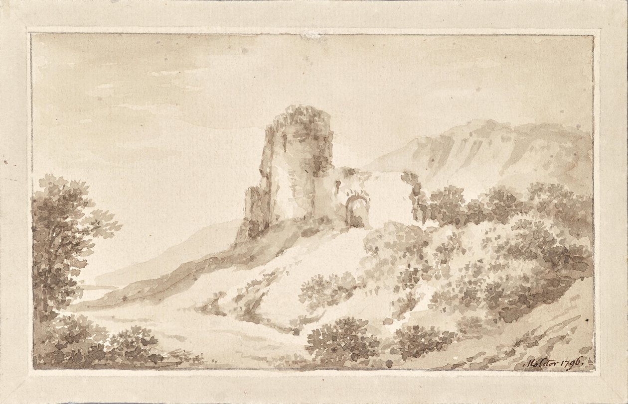 Landschaft mit Ruine von Martin von Molitor