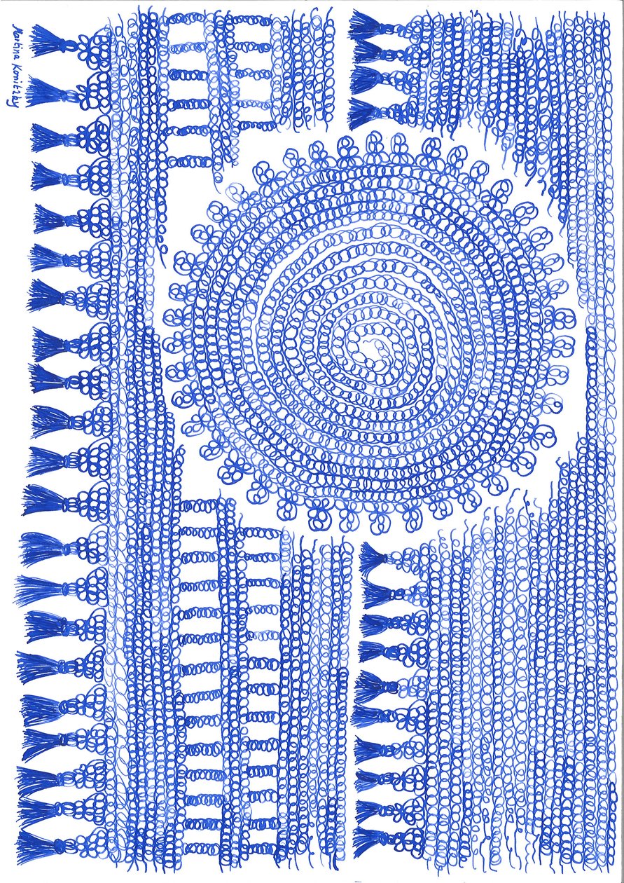 Häkeln Blaue Tinte von Martina Konitzky